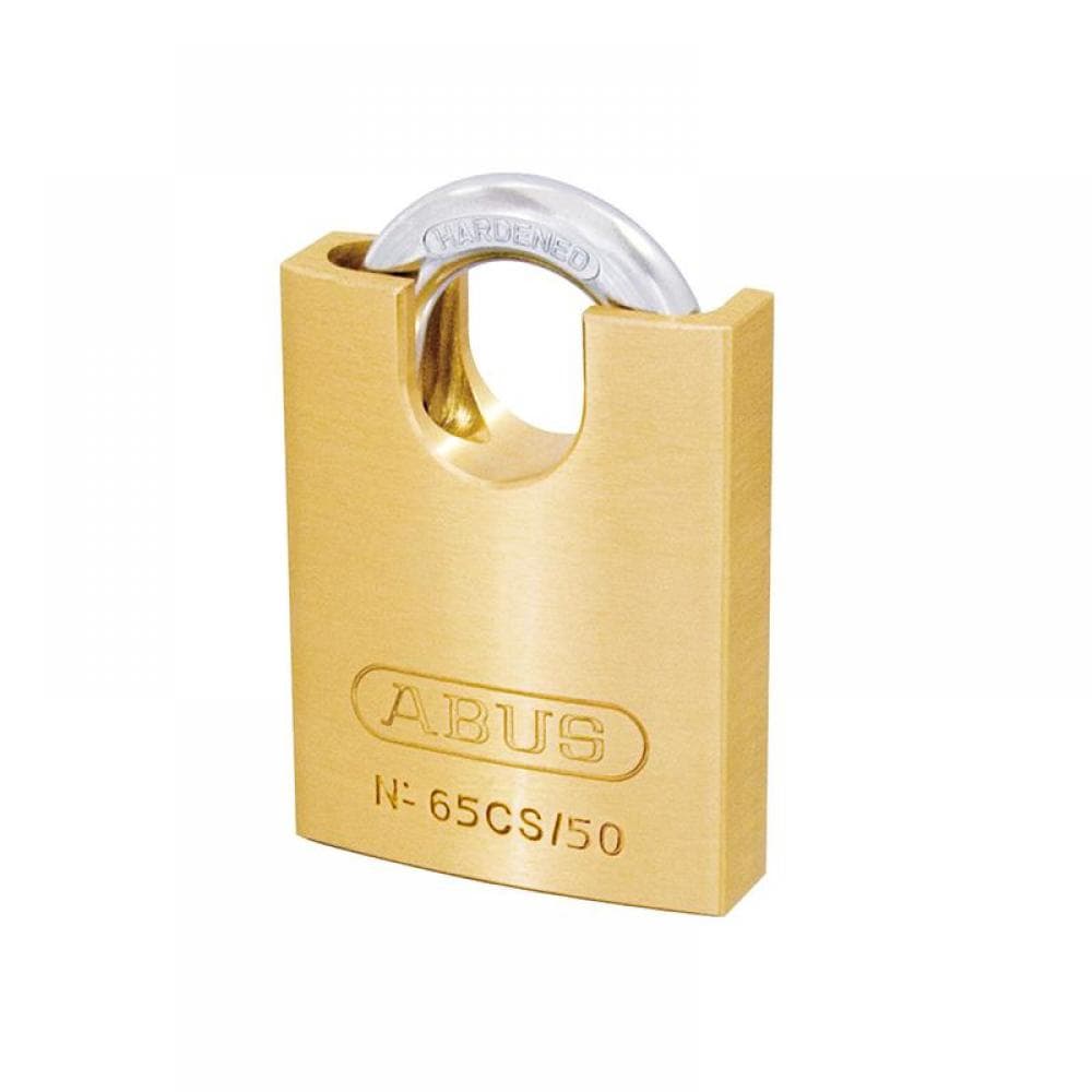 Abus Mechanical 35830 65Cs/50Mm Brass Padlock Closed Shackle Carded
