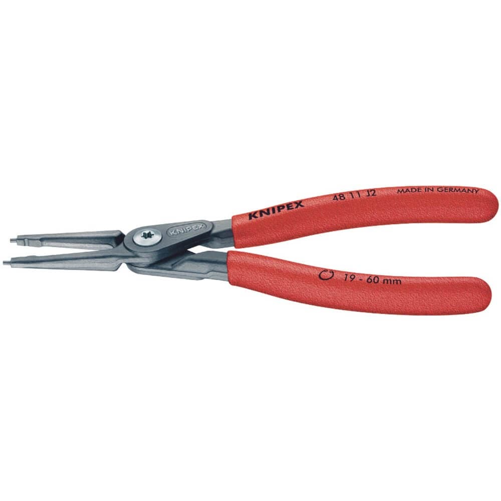 Knipex 75079 48 11 J2 180Mm Internal Straight Tip Circlip Pliers 19 - 60Mm Capacity each