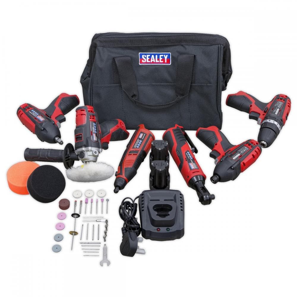 Sealey CP1200COMBO2 6 X 12V Sv12 Series Cordless Power Tool Combo Kit