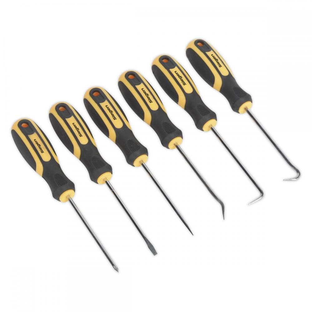 Sealey S0774 Mini Pick & Screwdriver Set 6Pc