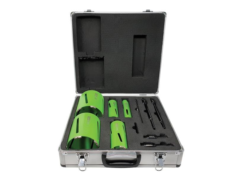 Coreplus CORDCDKIT11 Dcdkit11 Diamond Dry Core Drill Bit Set 11 Piece