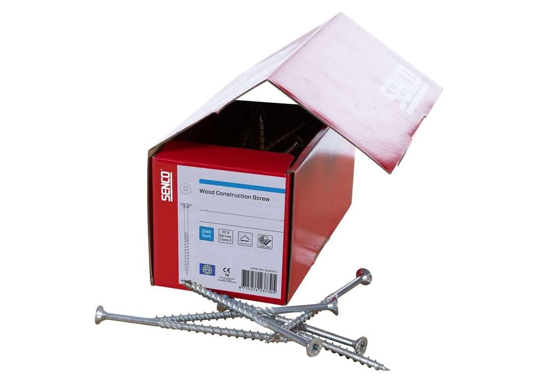 Senco HBS-60180-CH30 Hbs Wood Construction Screw Ch T30 Bz 6 0X180Mm BOX 100