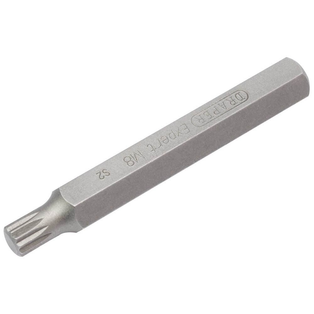 Draper Expert 33346 M8 X 75Mm Spline 10Mm Insert Bit For Mechanicfts Bit Sets each