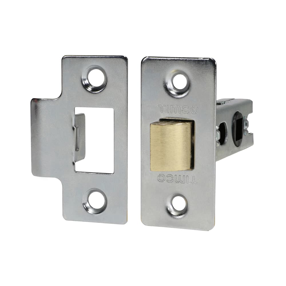 Timco 675647 Economy Tubular Latch - Nickel 79.5Mm Plain Bag 1