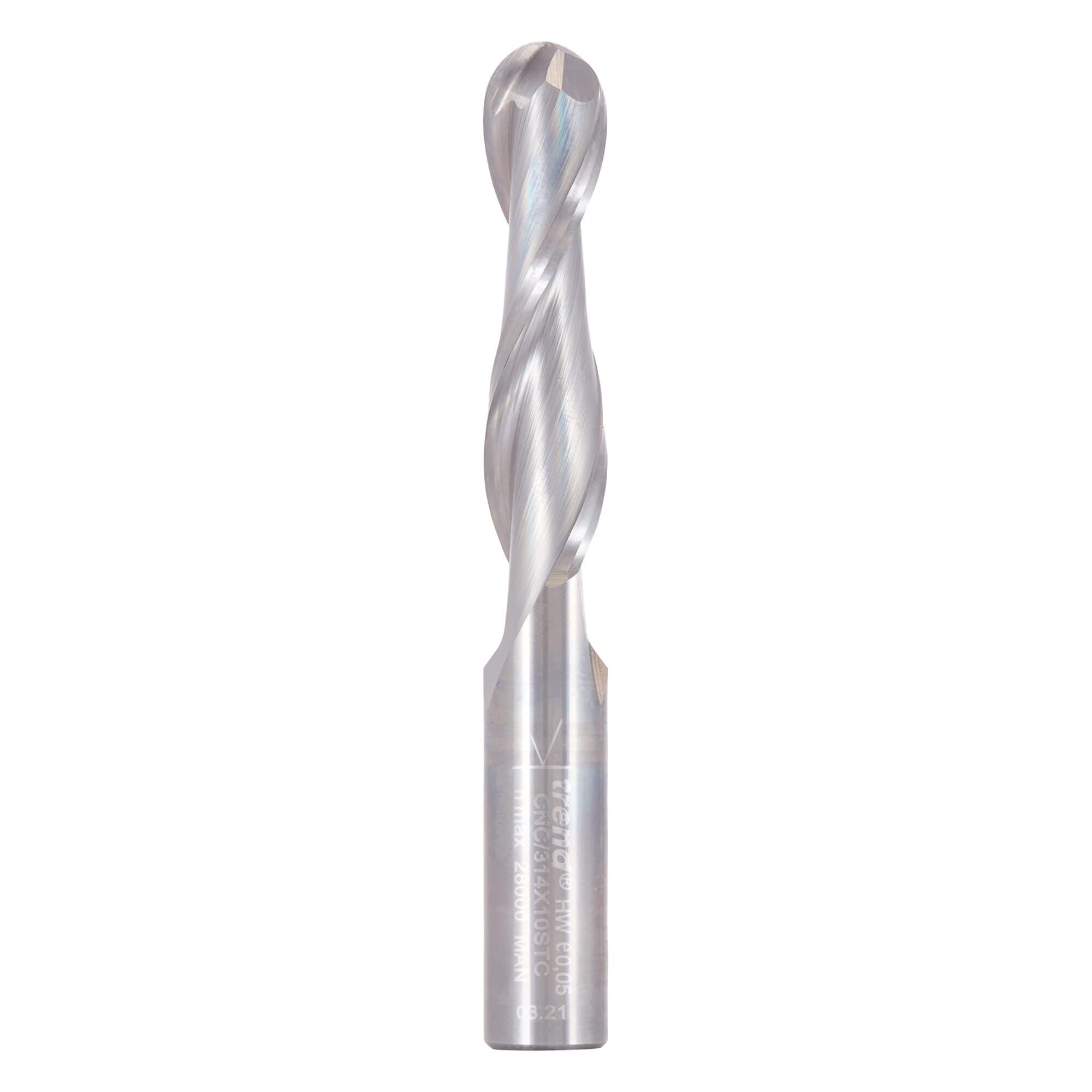 Trend Bullnose Spiral Up-Cut 10Mm Diameter Pk 1 CNC/314X10STC