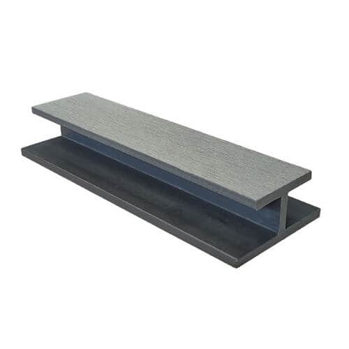 Standard Composite Panel Cladding H Trim - 3.6m x 50mm Grey