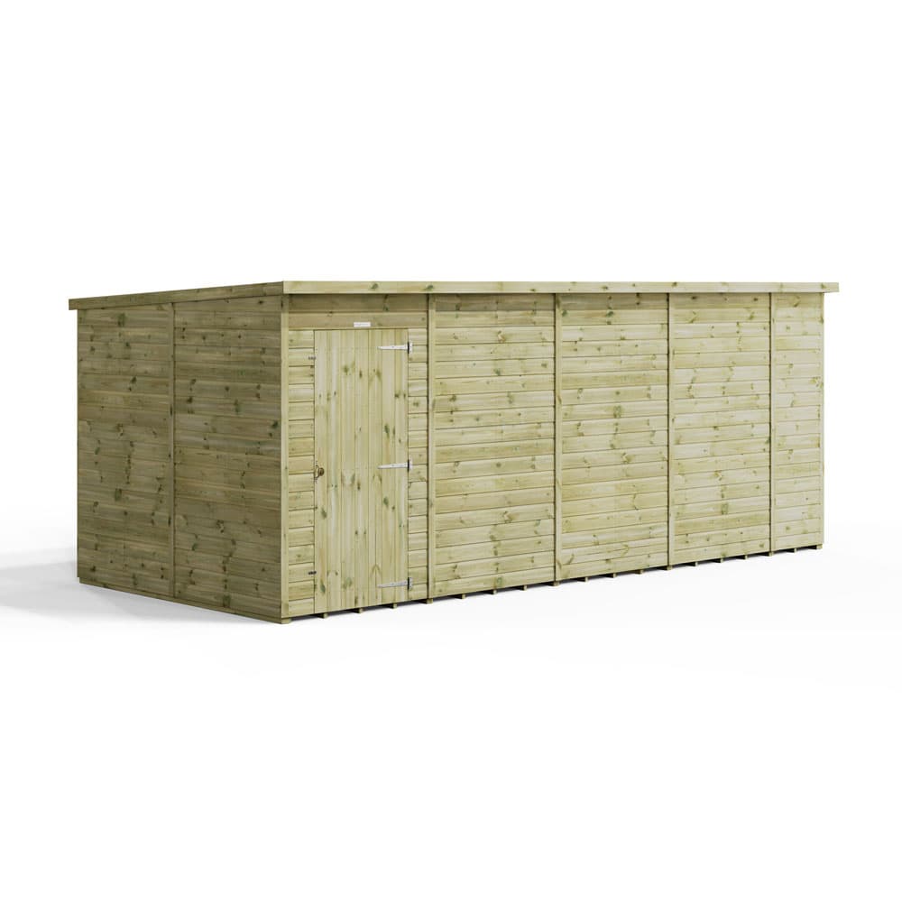 18x8 Premium Powersheds Windowless Pent
