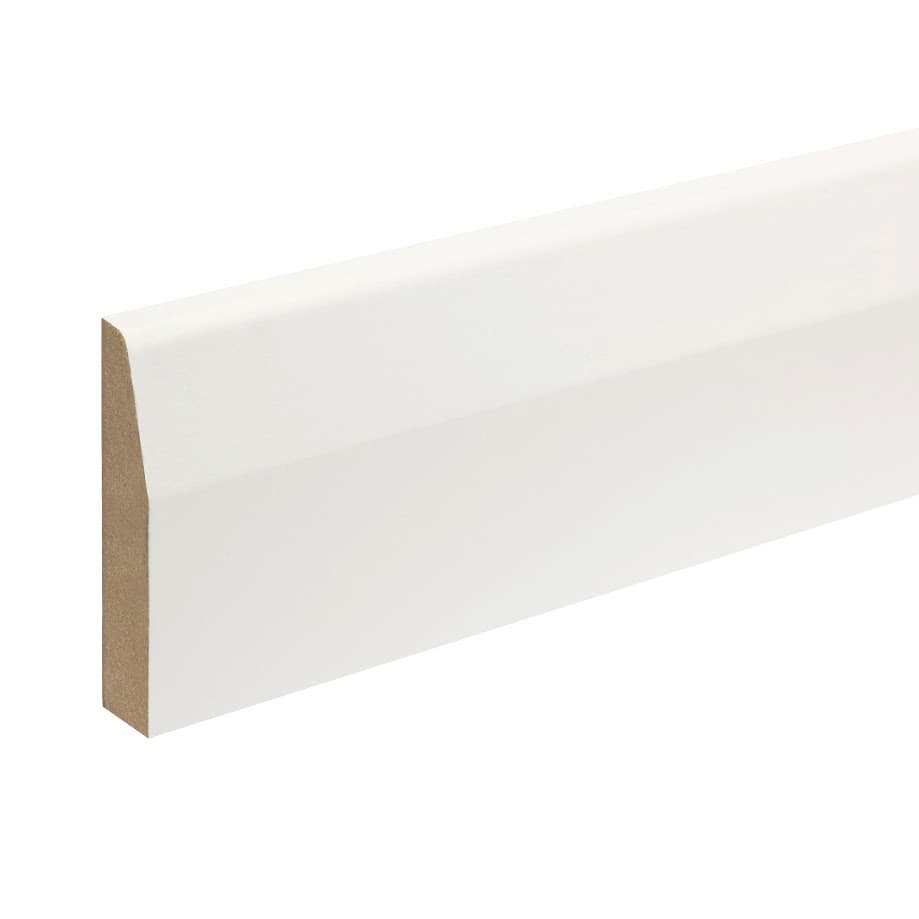 Travis Perkins White Chamfered Round MDF Architrave, 44mmx4.4m
