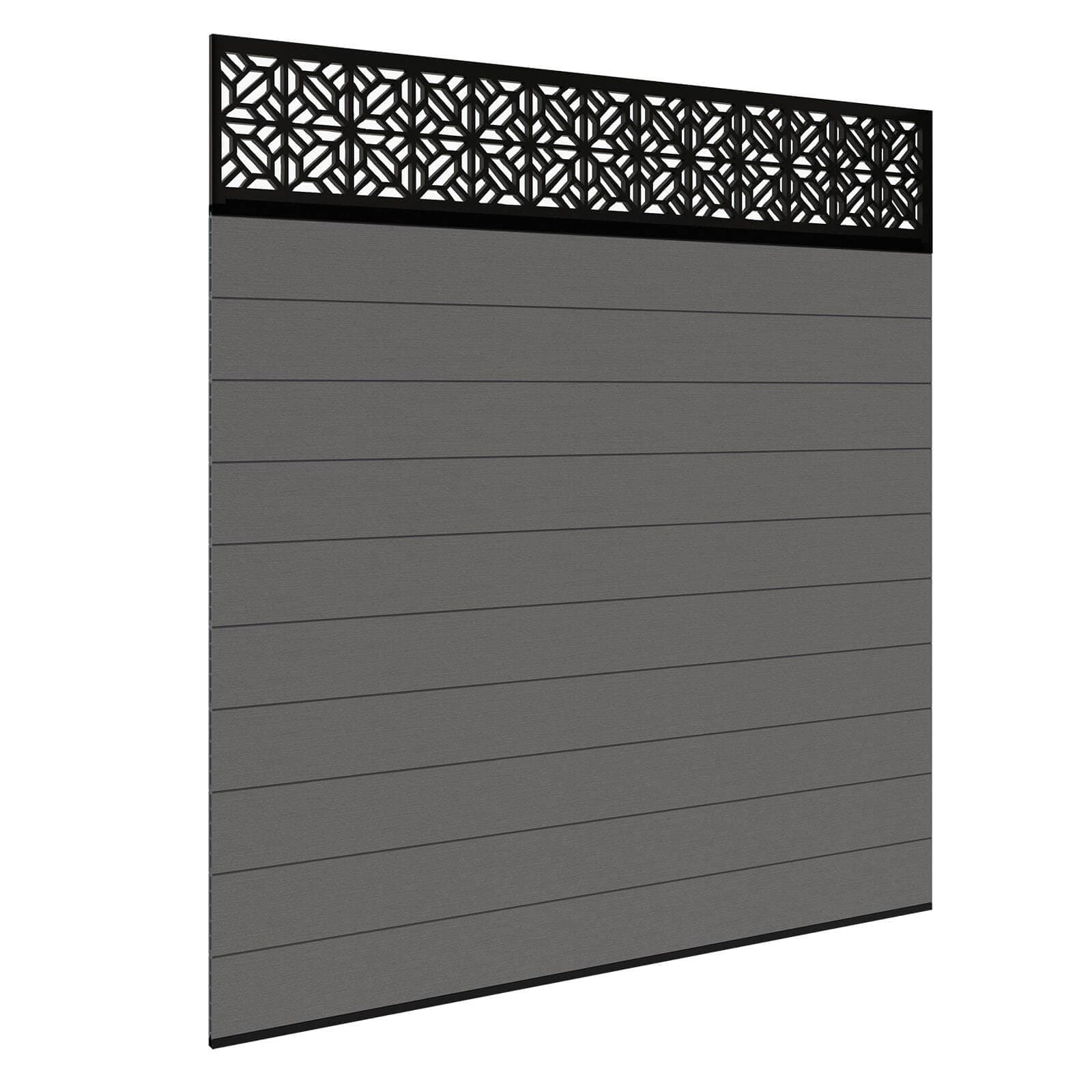 Composite Fence Panels - Ash Without Posts 1.8m