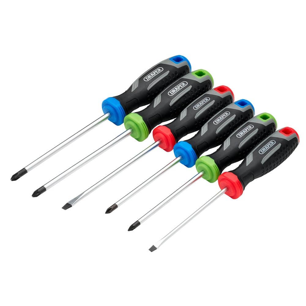 Draper Soft Grip Screwdriver Set (6 Piece) Pk 1 13433