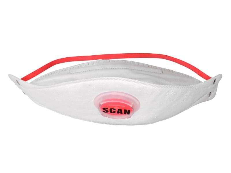 Scan DTC3Z-F FFP3 Tri Fold Valved Disposable Mask Ffp3 (Pack 3)
