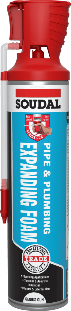 Soudal Pipe & Plumbing Expanding Foam - Genius Gun® Max Champagne 600Ml 135220