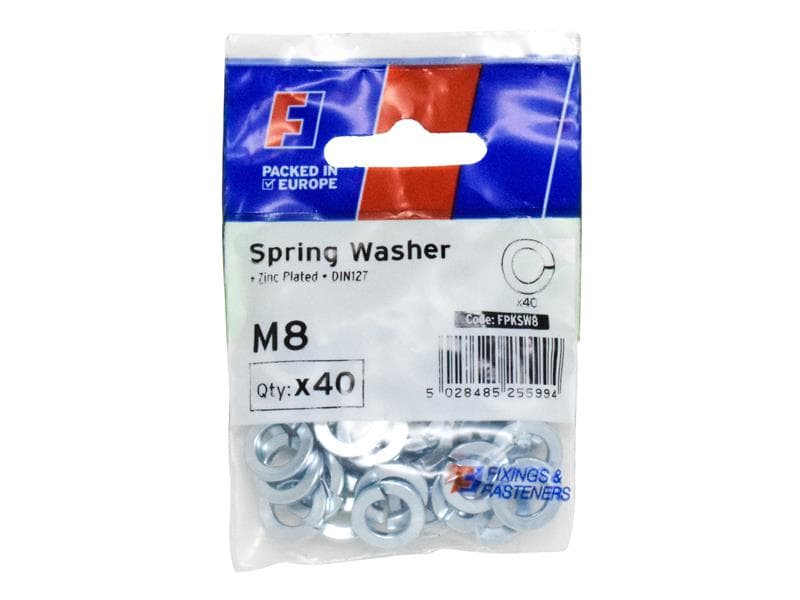 Forgefix Spring Washer M8 Forgepack 40 FPKSW8
