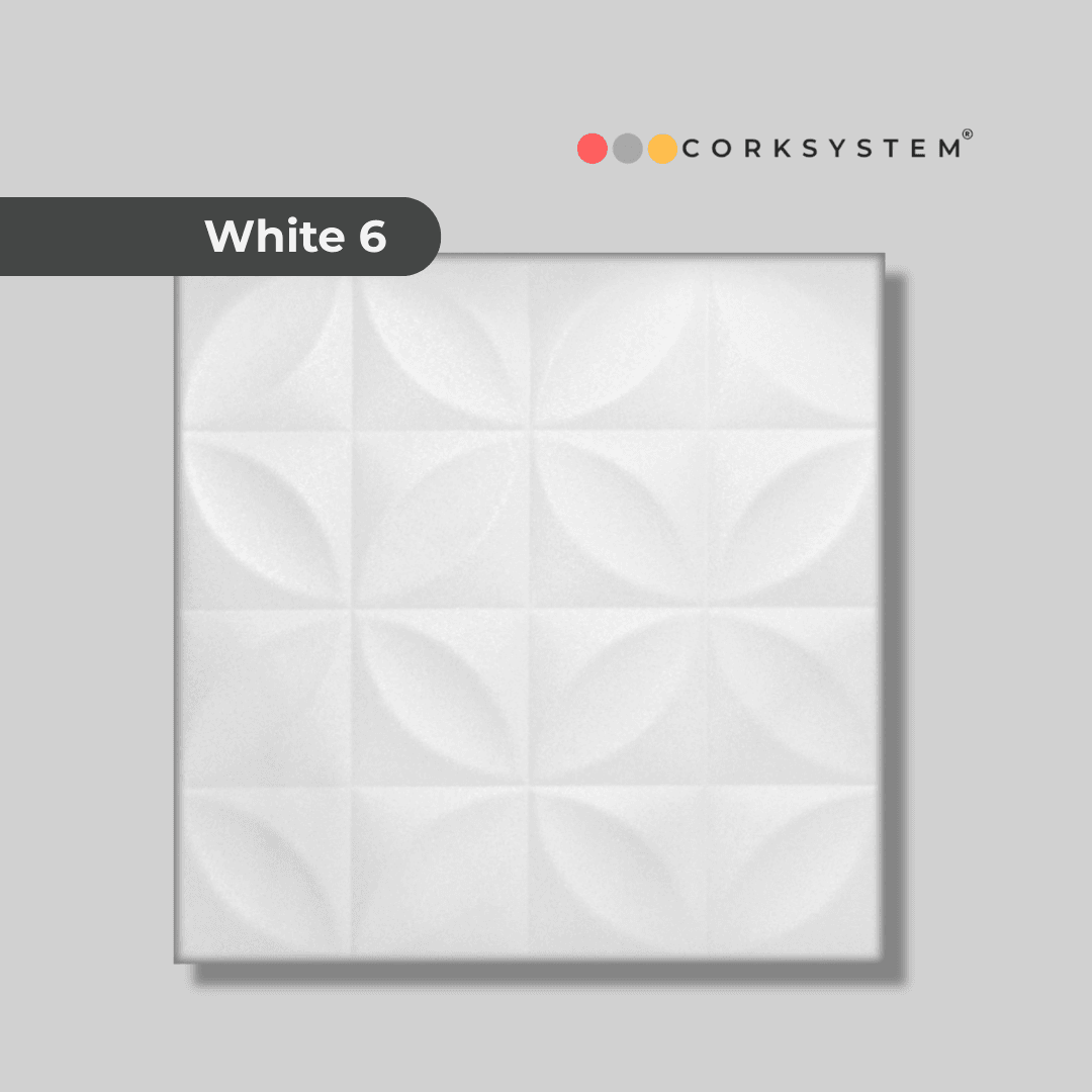 White 6: Decorative Ceiling & Wall Panels - 2m2 (21.52 sqft) - 8 Panels