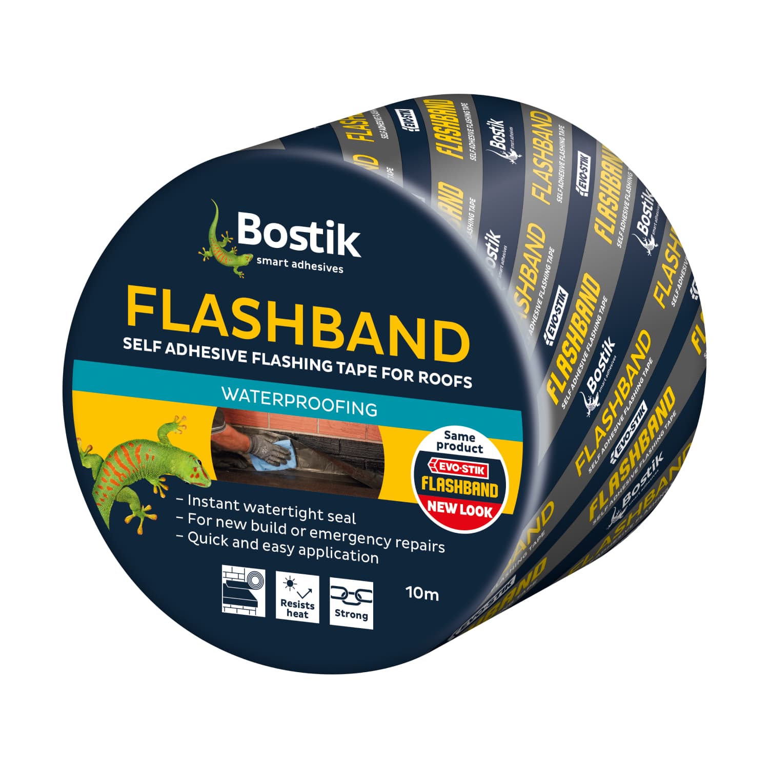 Evo-stik Flashband Self Adhesive Flashing Tape Grey 100mm x 10m