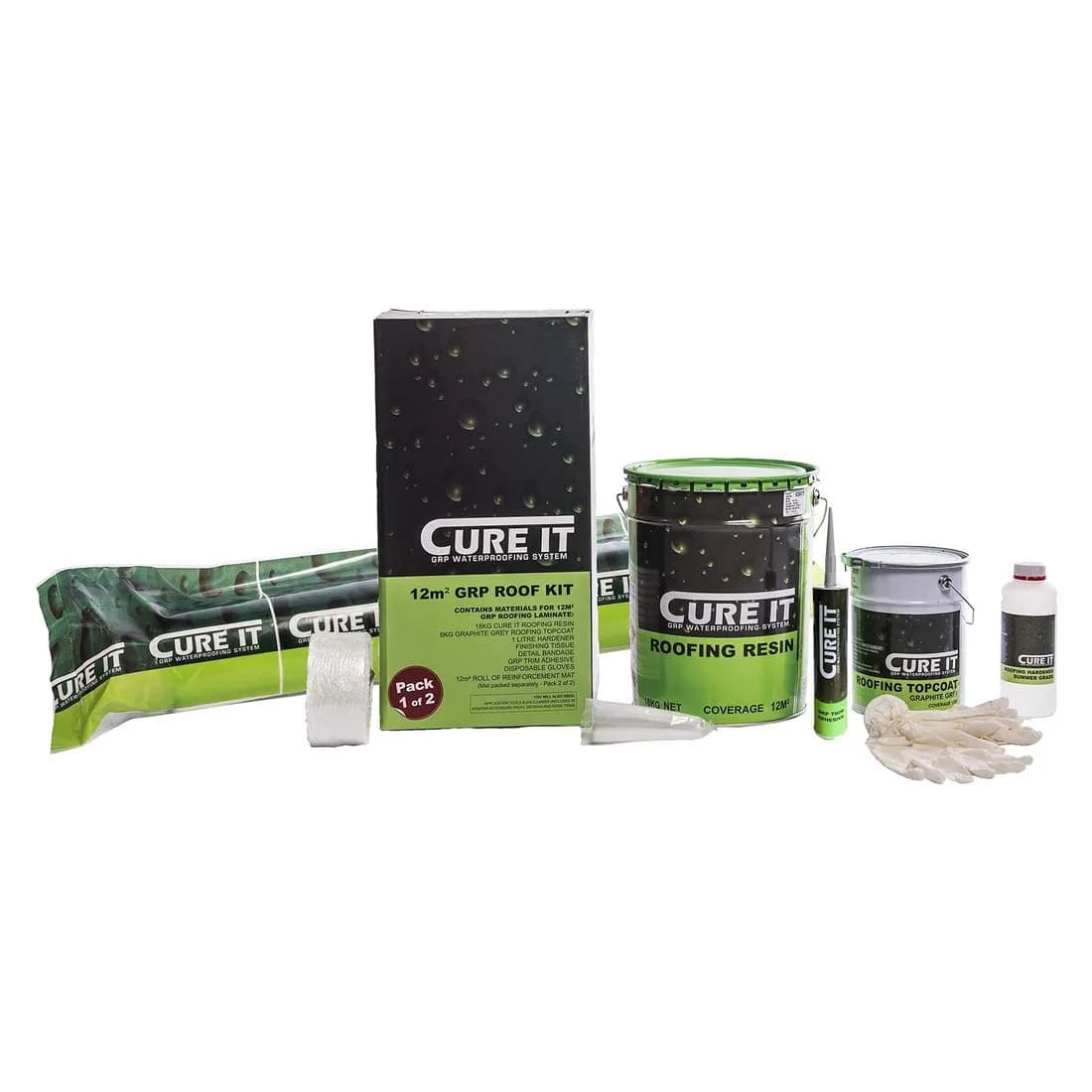 Cure It 12M2 Grp Roofing Kit (2 Boxes)