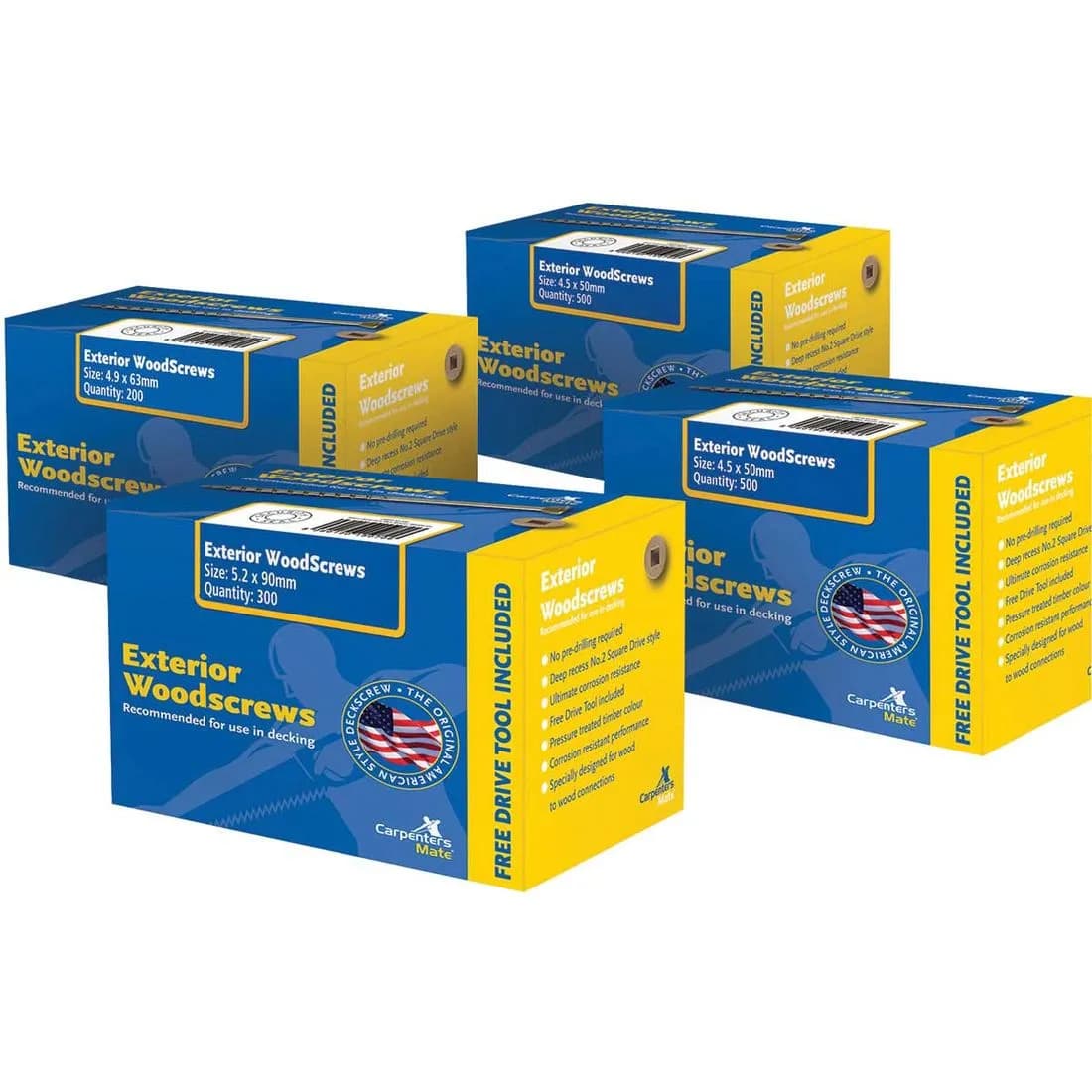 Carpenters Mate Deck Screw 75Mm Pk150