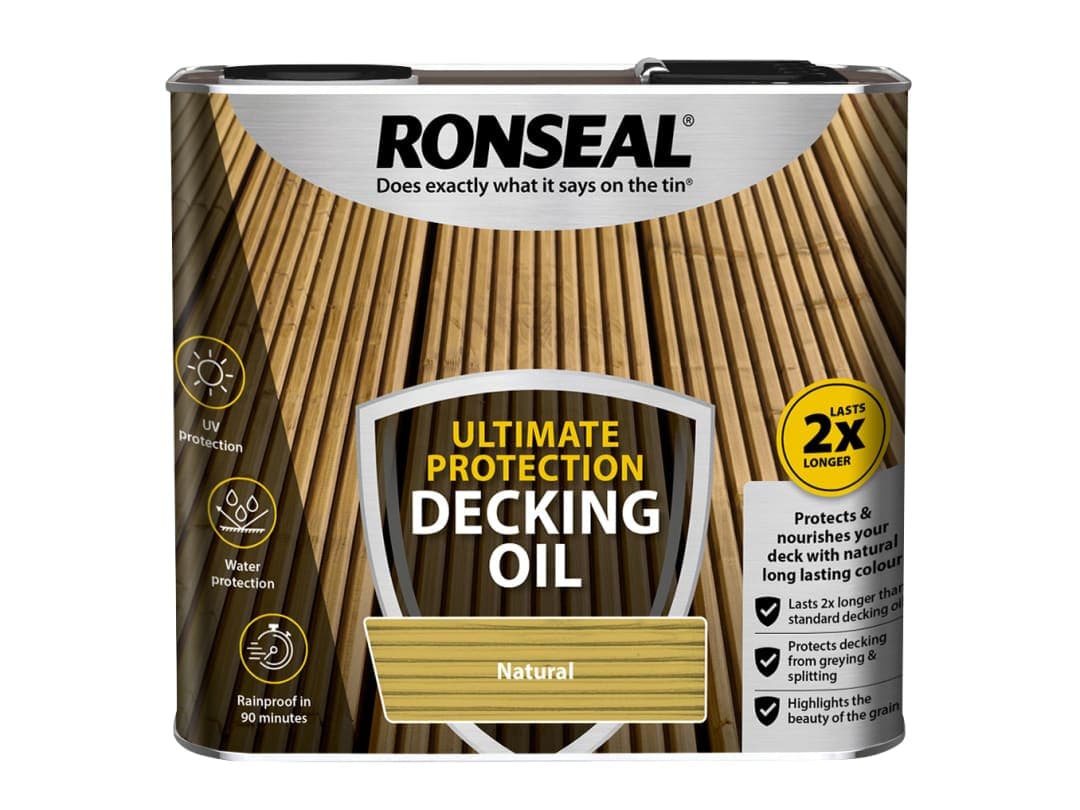 Ronseal Ultimate Protection Decking Oil Natural 2.5 litre 36933