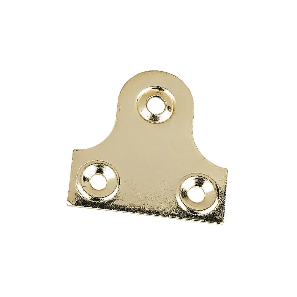 Mirror Plates - 38mm - Brass - Pack of 10 - Hardware Solutions