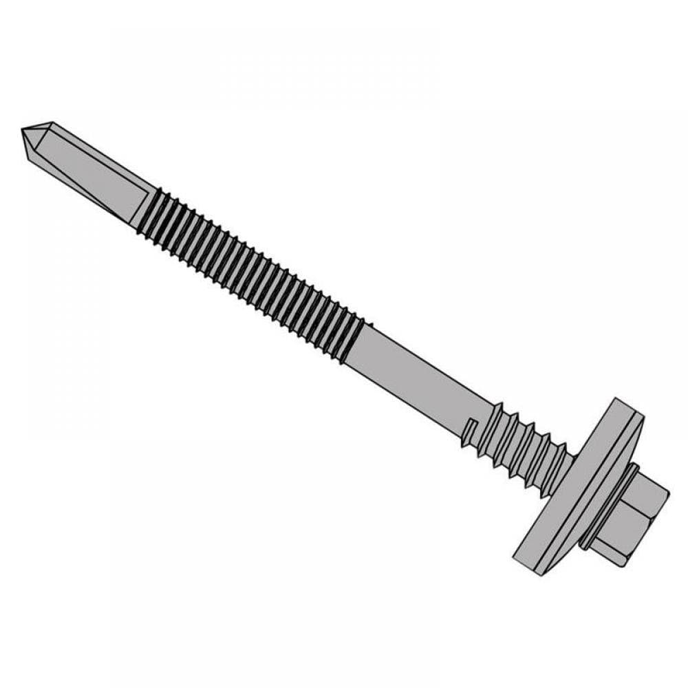 Forgefix TFHW16CPSD5585H Techfast Composite Panels To Steel Hex Screw No.5 Tip 5.5 X 85Mm Box 100