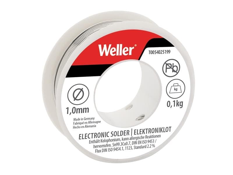 Weller T0054025199N El99/1-100 Lead-Free Solder 1.0Mm 100G