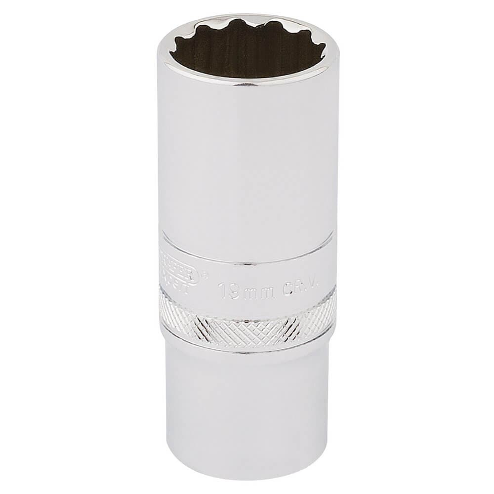 Draper Expert 33036 Hi-Torq® 12 Point Deep Socket 3/8in Sq. Dr. 19Mm each