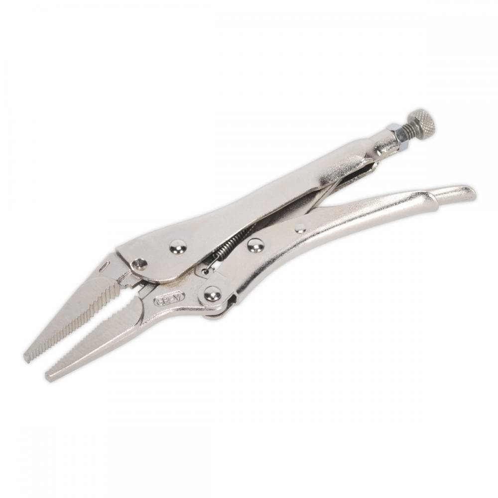 Sealey AK6825 Locking Pliers Long Nose 210Mm 0-60Mm Capacity