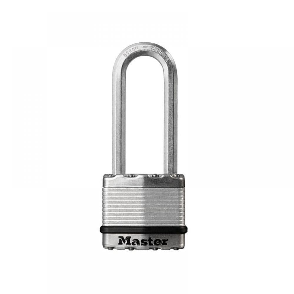 Master Lock Excell Laminated Steel 50mm Padlock 4-Pin - 64mm Extra Long Shackle