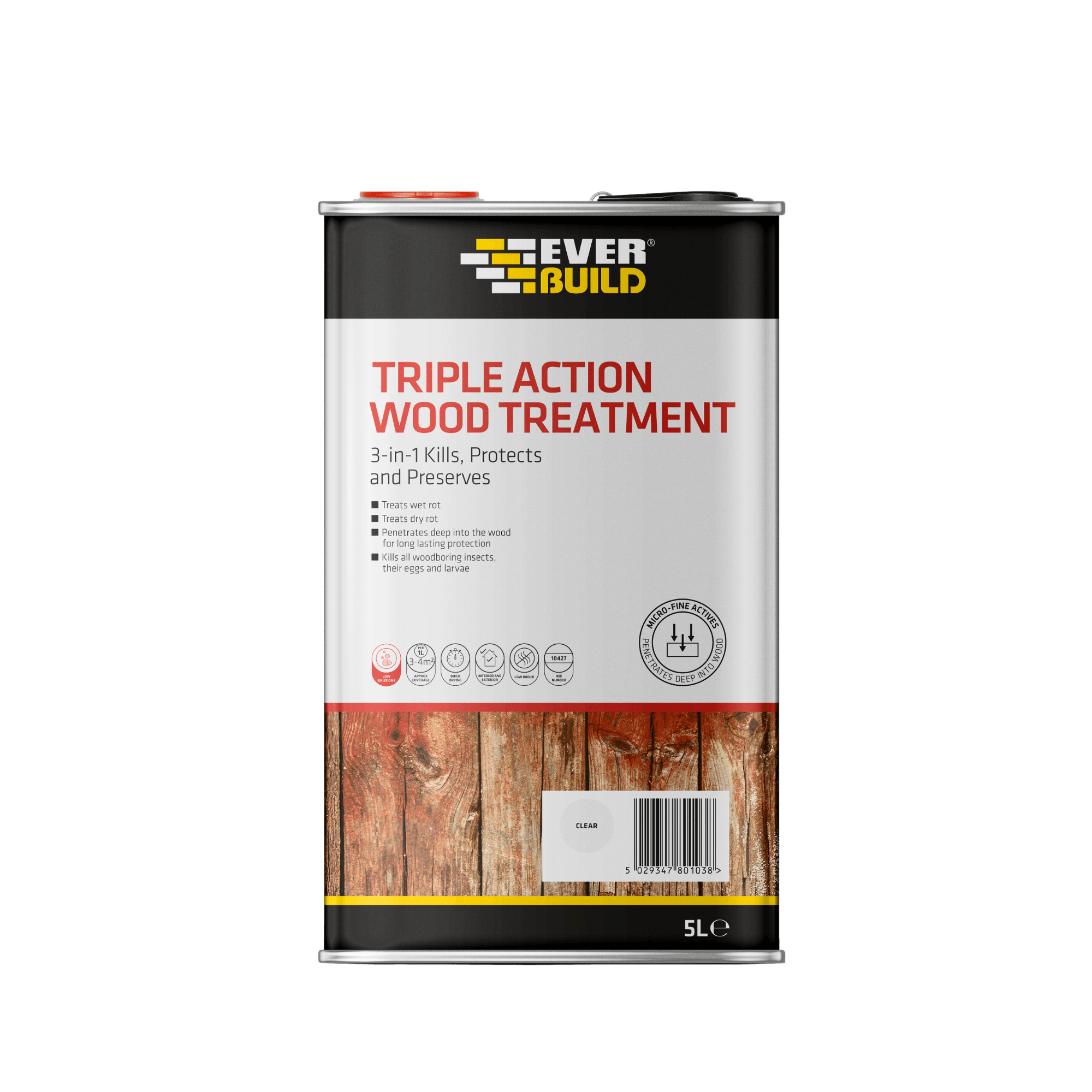 Everbuild Triple Action Wood Treatment 5 L