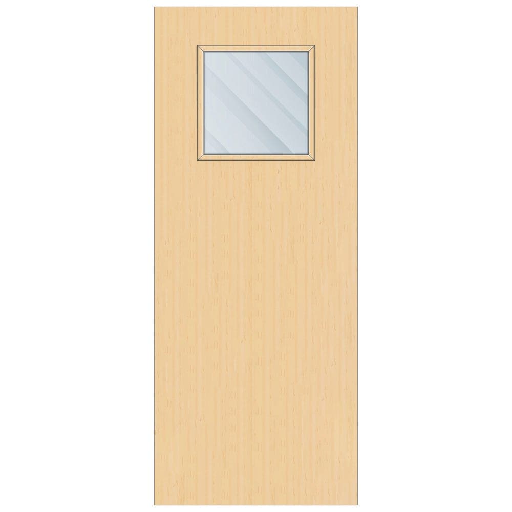 Crown Ash Solid Core Clear Laminate Glazed Internal Door 2700mm x 926mm x 44mm | 450mm x 450mm VP