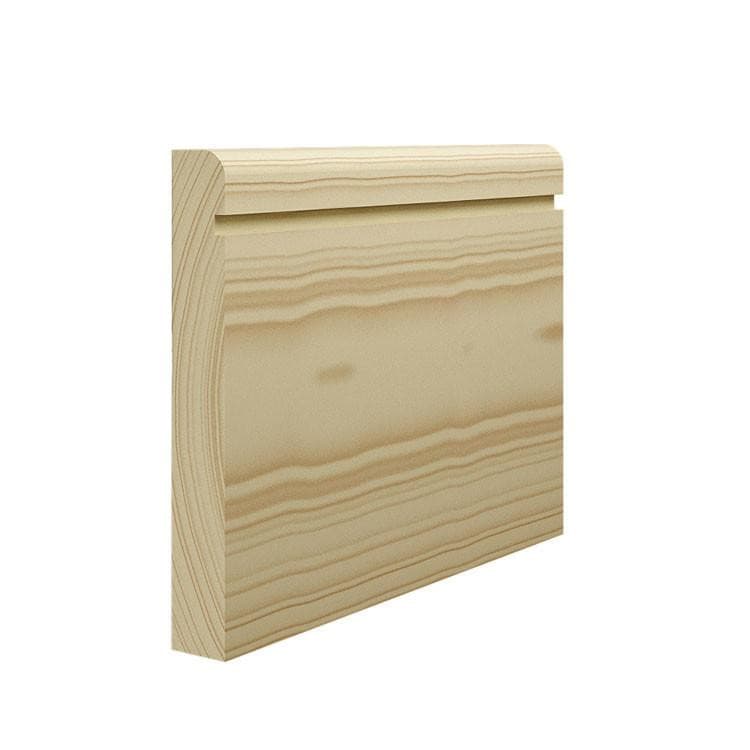Grooved 1 Bullnose Pine Skirting Board