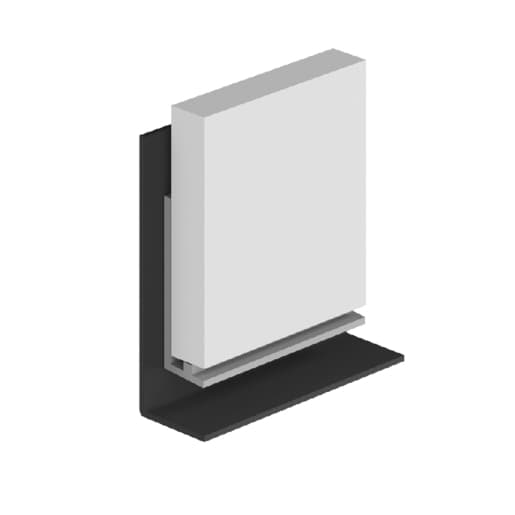 Multipanel Classic Type X - Wet Floor Base Profile Satin Anodised