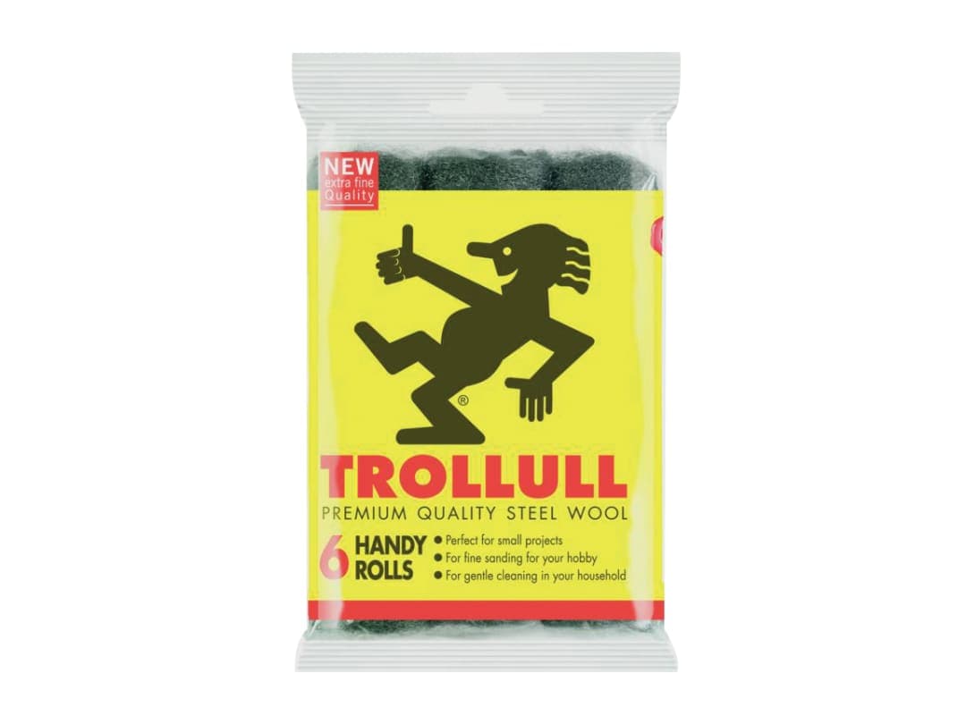 Trollull Handy Rolls Fine Steel Wool (Pack 6) TRL772015