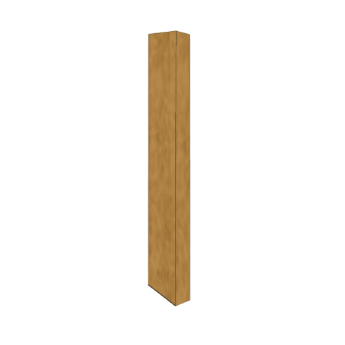 Copper Fascia L Profile Stop End - 200mm