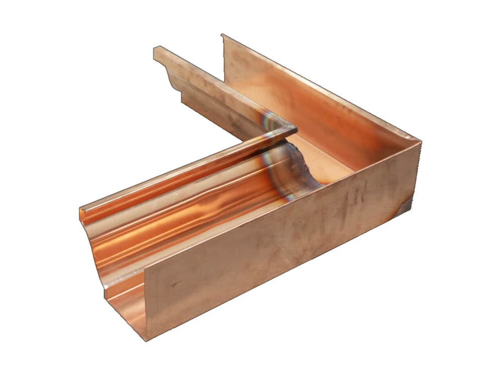 Copper Ogee Gutter Internal Corner - 135 Degree x 125mm