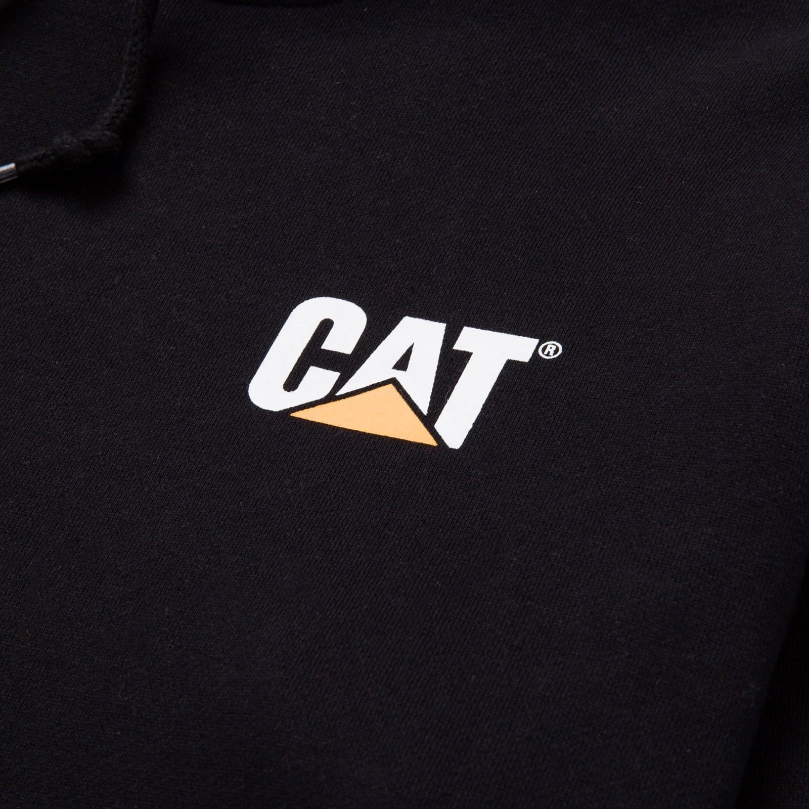 Caterpillar Trademark Banner Hooded Sweatshirt Size XL Black 38520-71791-06
