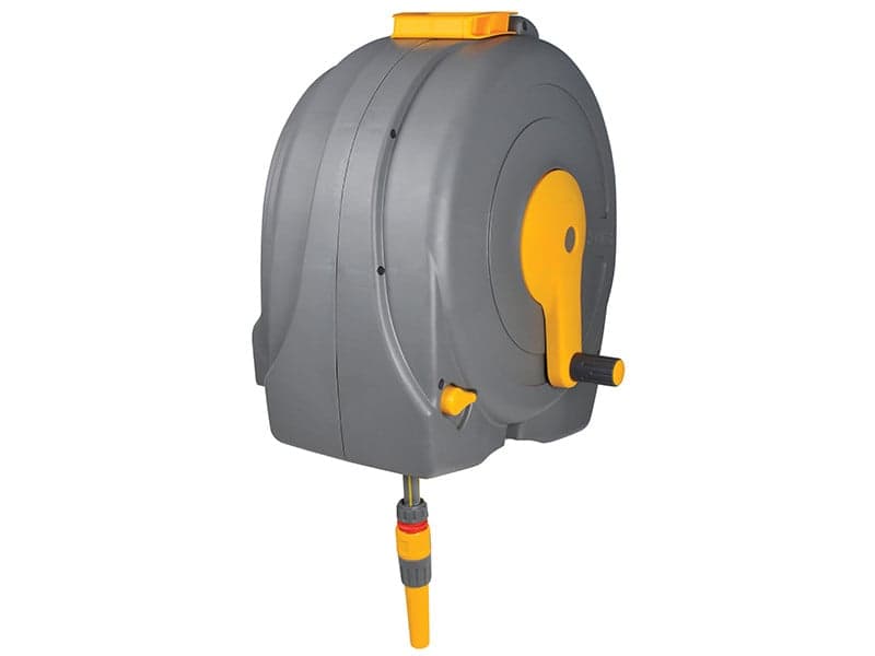 Hozelock 100-001-093 2496 Wall Mounted 40M Fast Reel + 40M Of 12.5Mm Hose