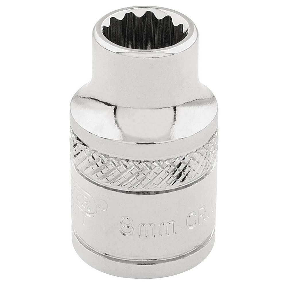 Draper Expert 32768 Hi-Torq® 12 Point Socket 3/8in Sq. Dr. 8Mm each