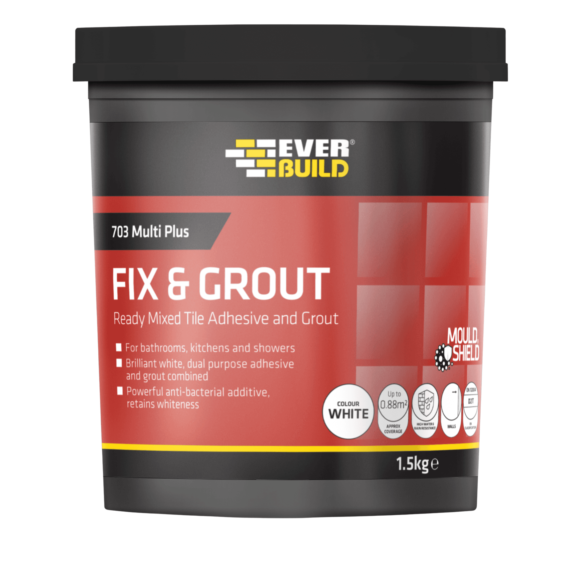 Everbuild 703 Fix and Grout Ready Mixed Tile Adhesive 1.5 KG