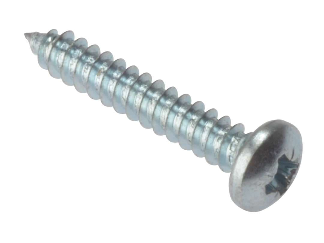 Fandf STPP210ZP Self Tapping Screw - Pan Head - Zinc Plated 2in X 10 (Box Of 200)