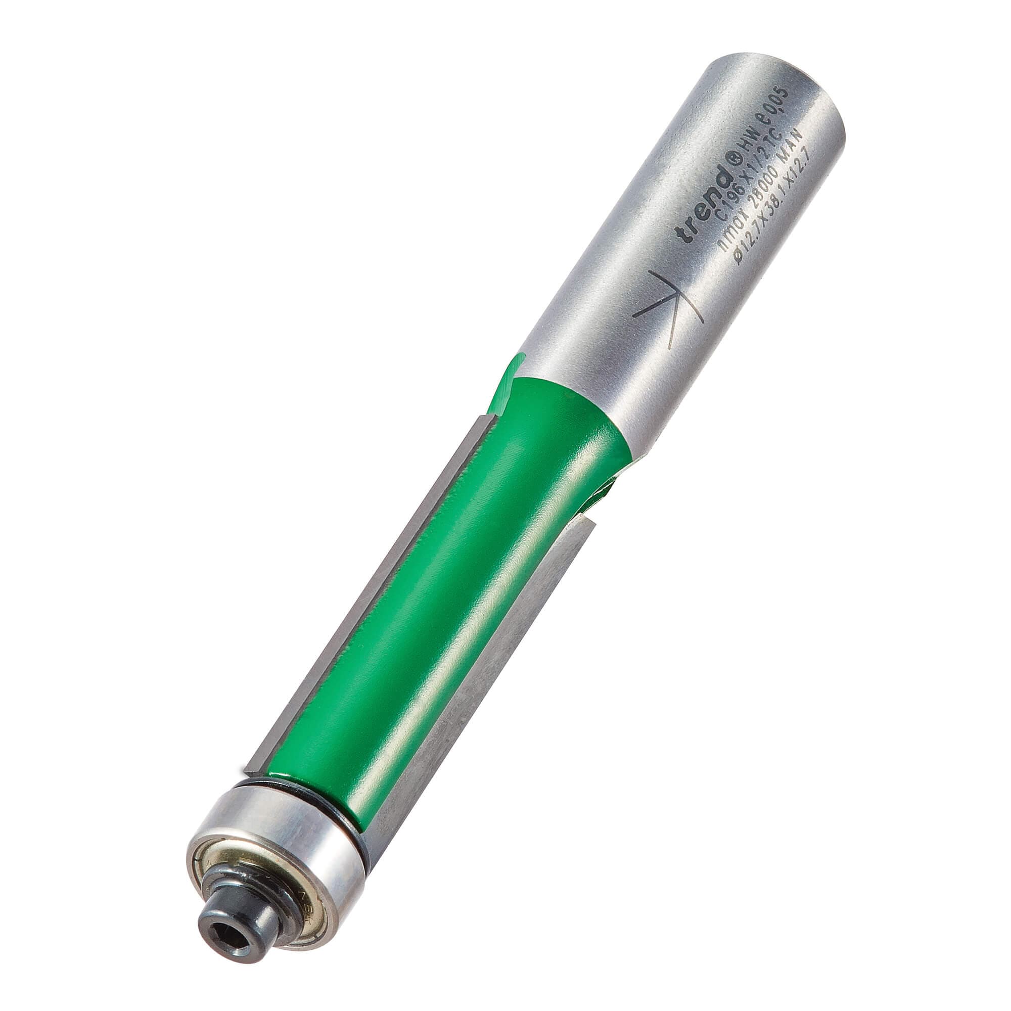 Trend Bearing Guided Trimmer 12.7Mm Diameter Pk 1 C196X1/2TC