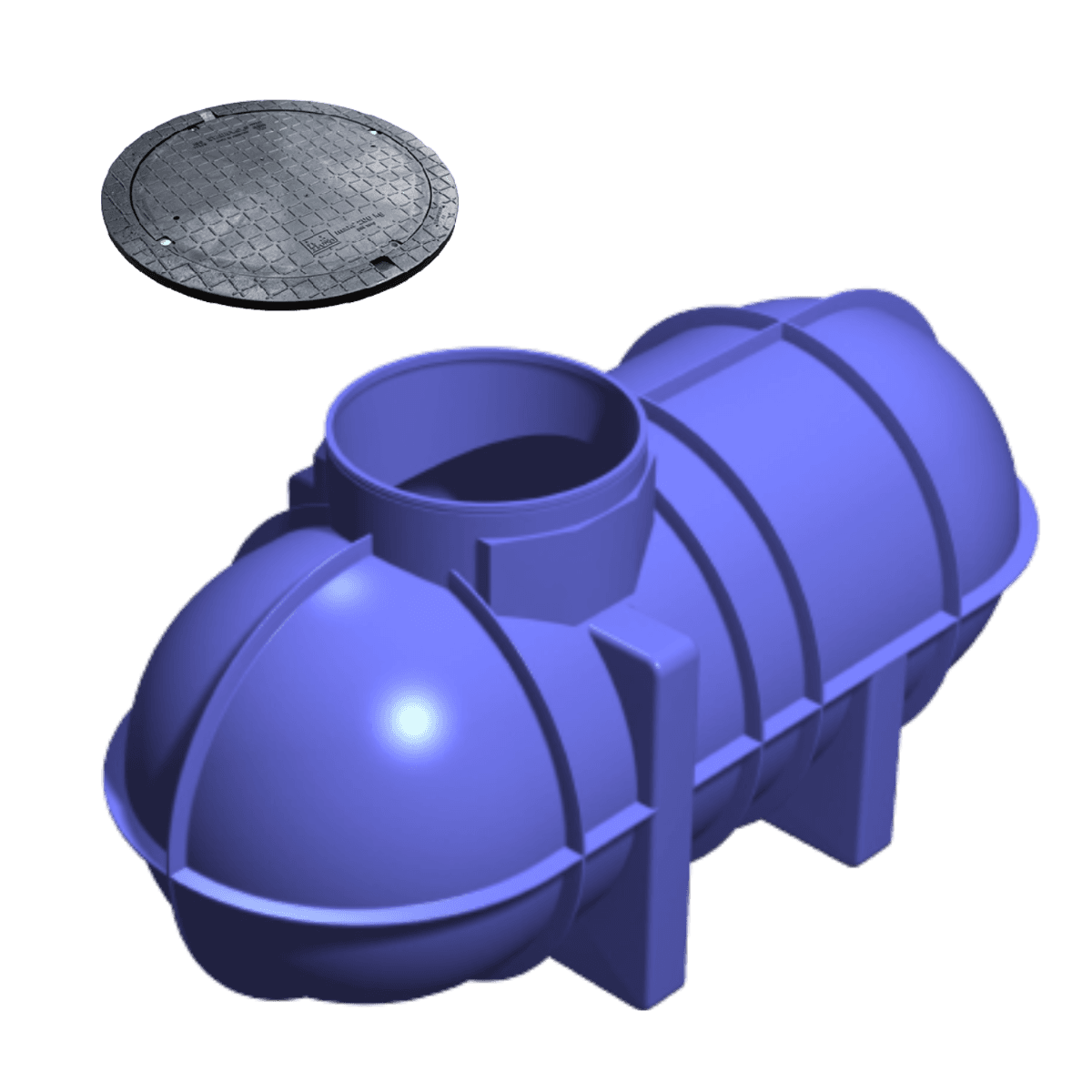 2,600L Non-Potable Underground Tank (Includes Pedestrian Lid) Purple