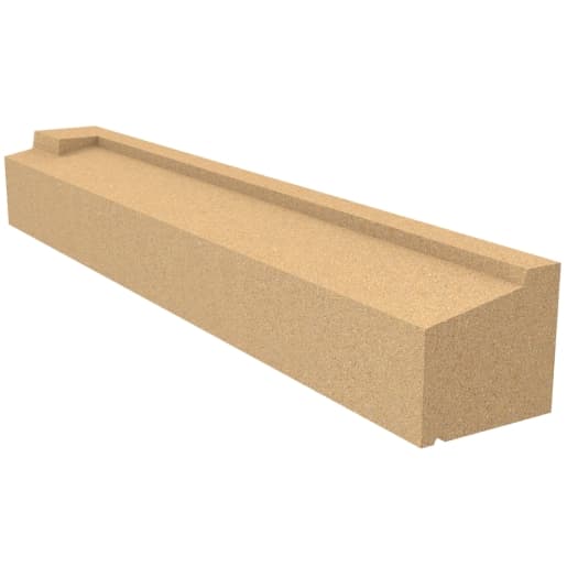 Forticrete Brown Cast Stone Cill Stooled T1-40 Bath 2035 Lh Piece, Size: 1015x150x140mm