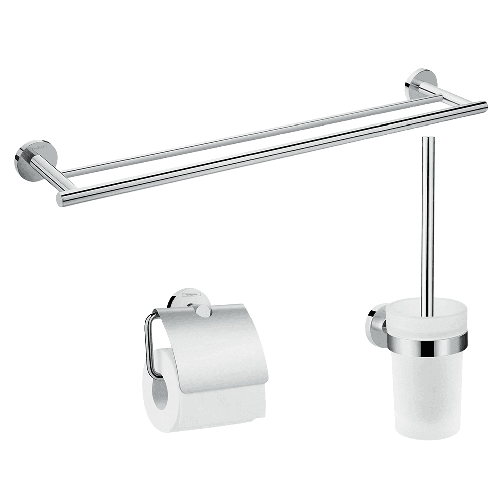 Hansgrohe Logis Universal Bath-accessory basic set - Chrome - 41727000