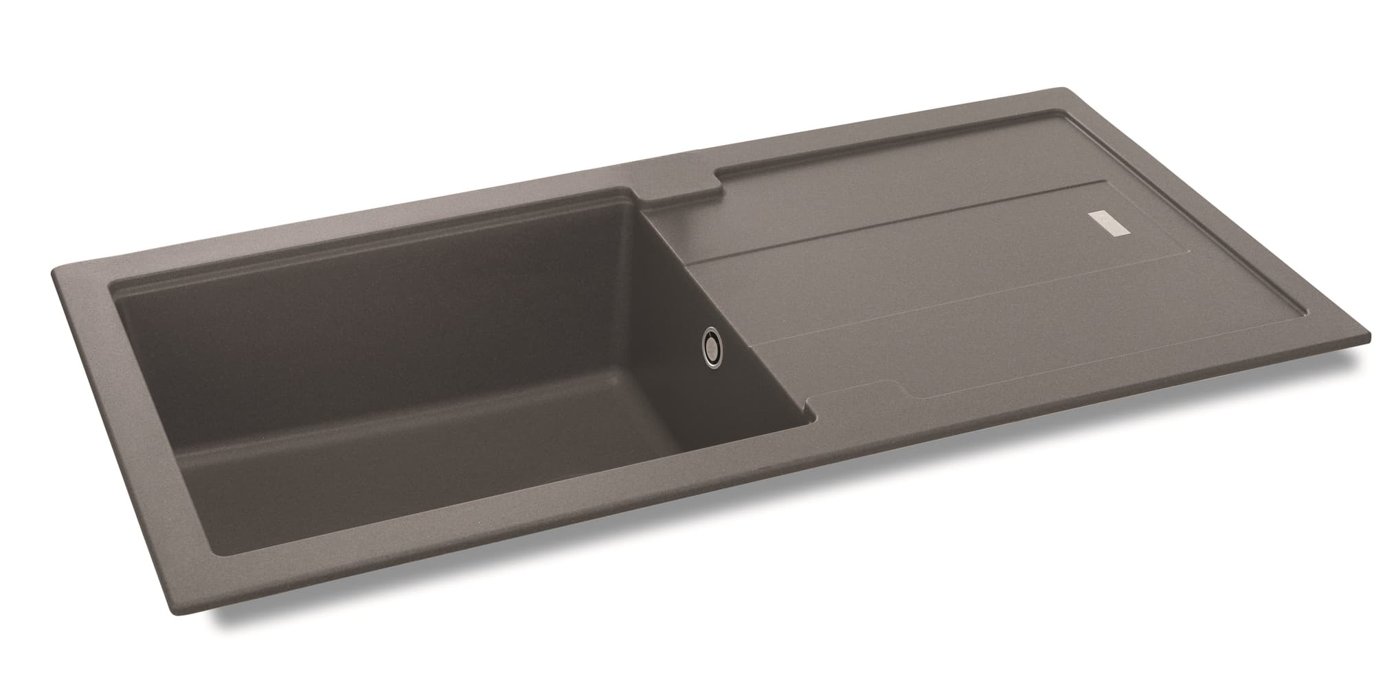 Carron Phoenix Bali 1 Bowl Inset Grey Composite Granite Kitchen Sink