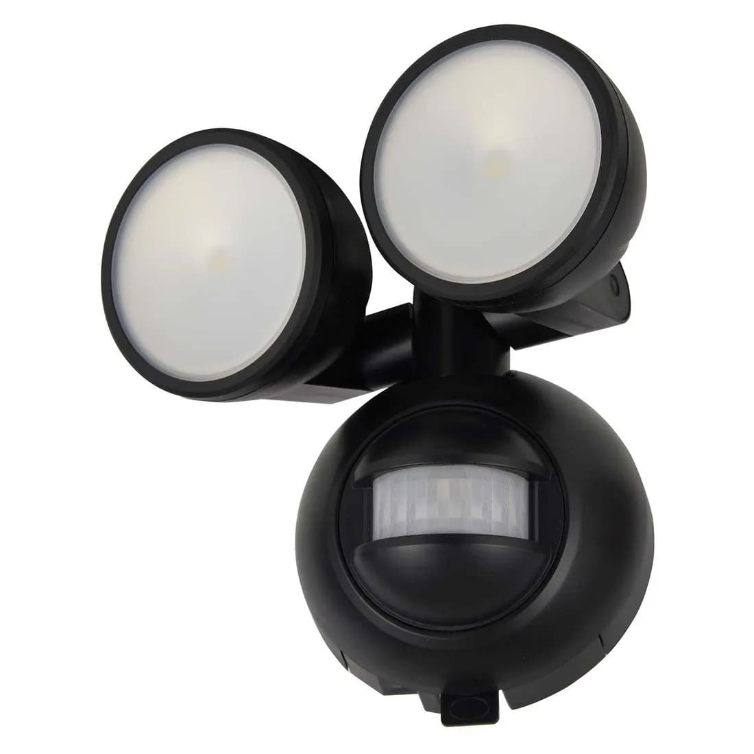 Zinc Battery Led Twin Spot With Pir Ip44