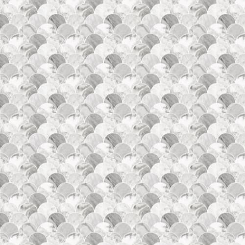 Acrylic Wall Panel - 1200mm x 2400mm x 4mm Scallop Marble