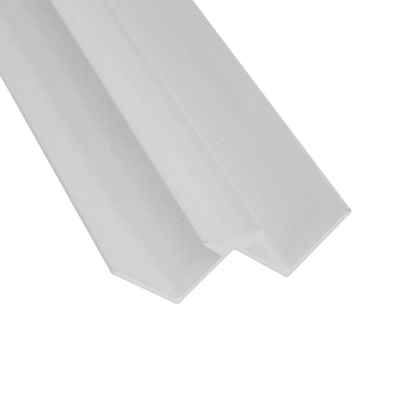 Laminate Wall Panel 10mm Internal Corner Trim - 2420mm White