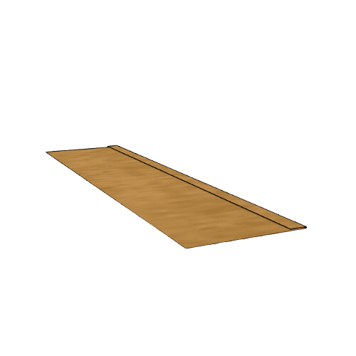Copper Soffit Flat Profile Length - 150mm x 2.4mtr
