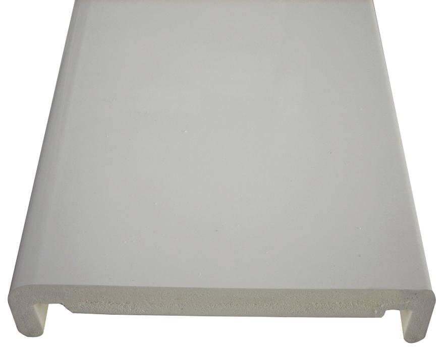 410mm White Fascia Box End Board - 18mm x 1.25mtr